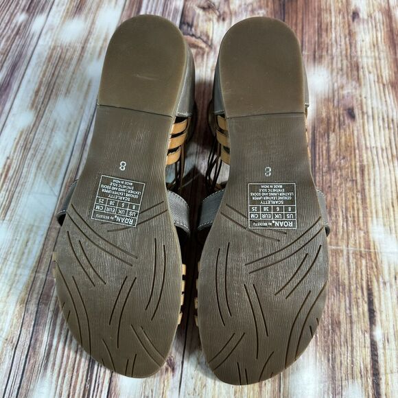 NEW Roan By Bedstu SCARLETTY Womens Size 8 Brown Leather Gladiator Sandals Shoes - Picture 8 of 10